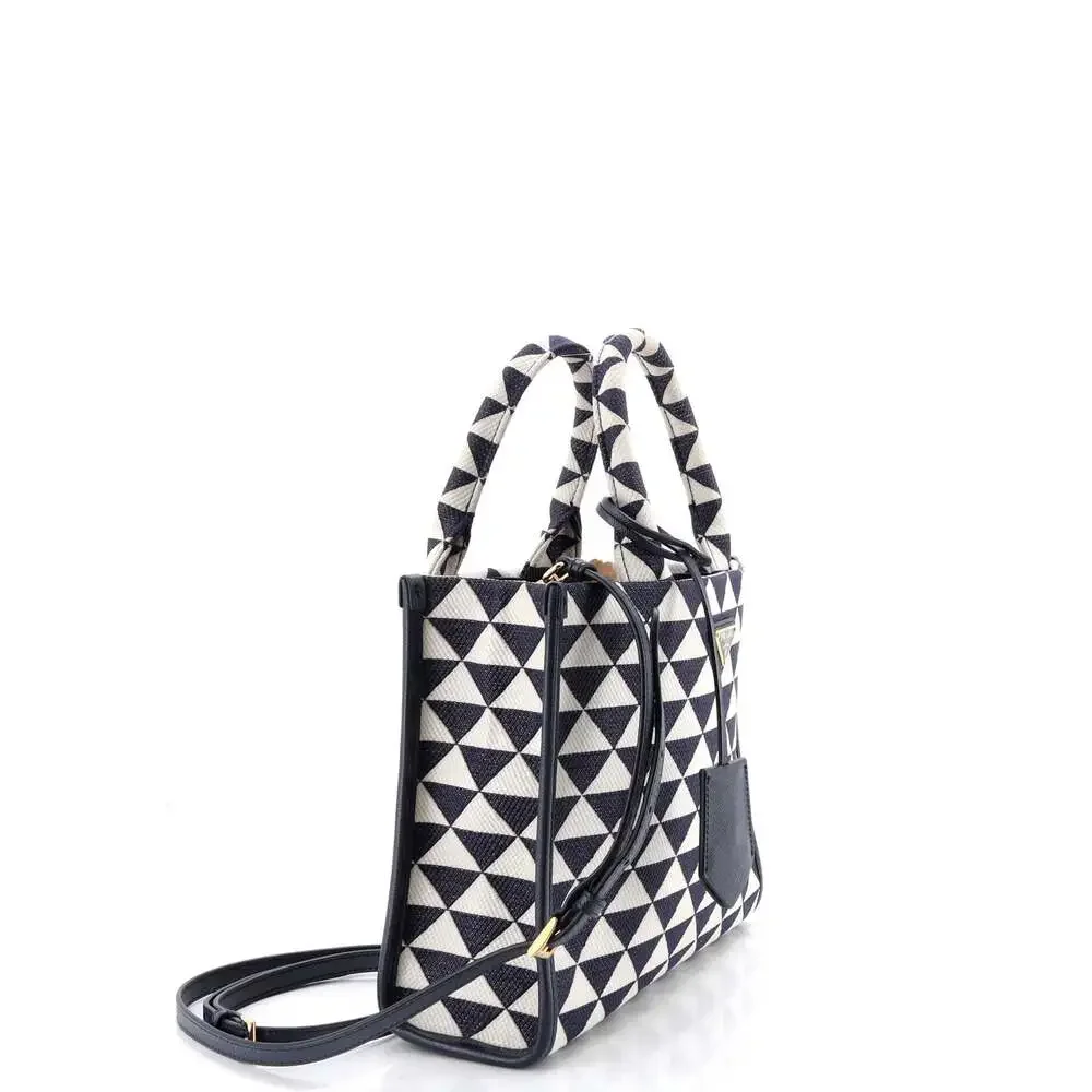 Prada Symbole Shopper Tote Jacquard #243375P18B - Picture 2 of 7